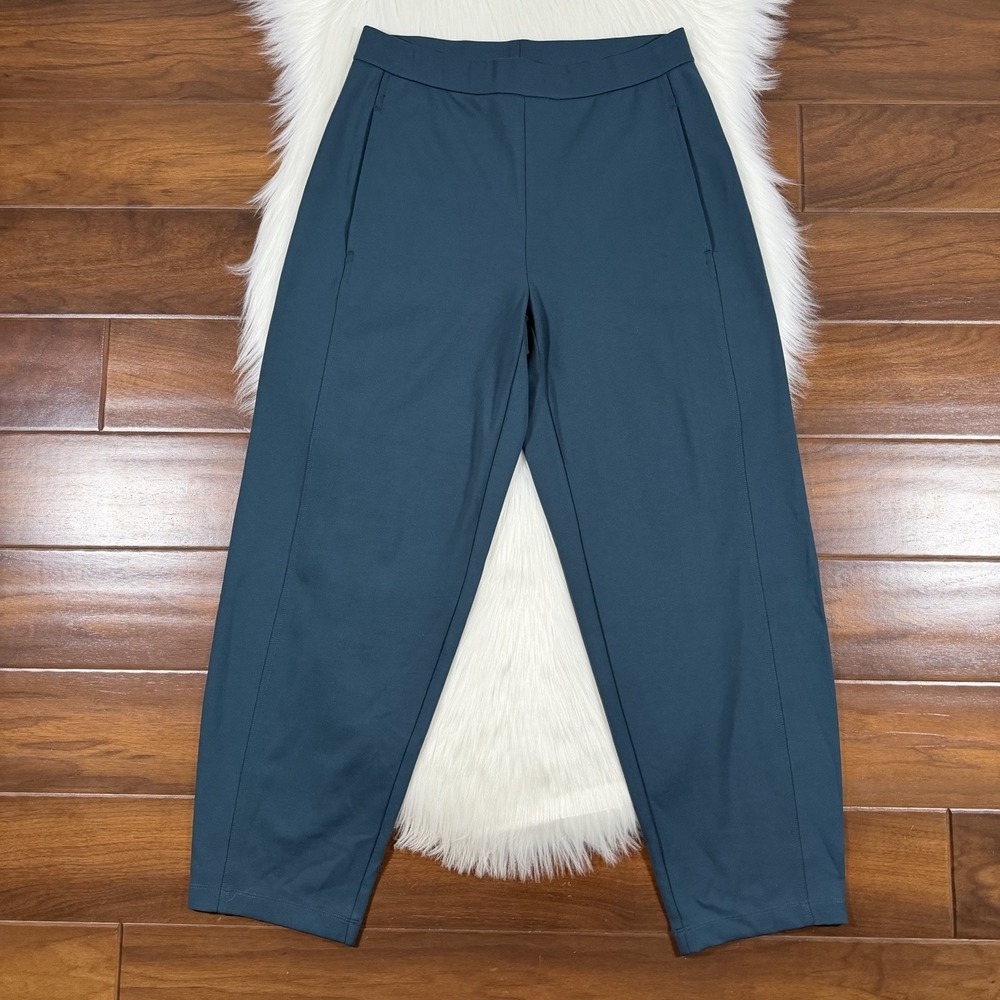 Eileen Fisher Women's Size XS Dark Teal Washable Flex Ponte Lantern Pants